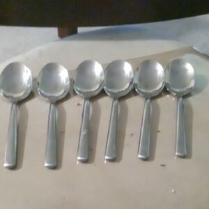 Set of Six Silver Spoons